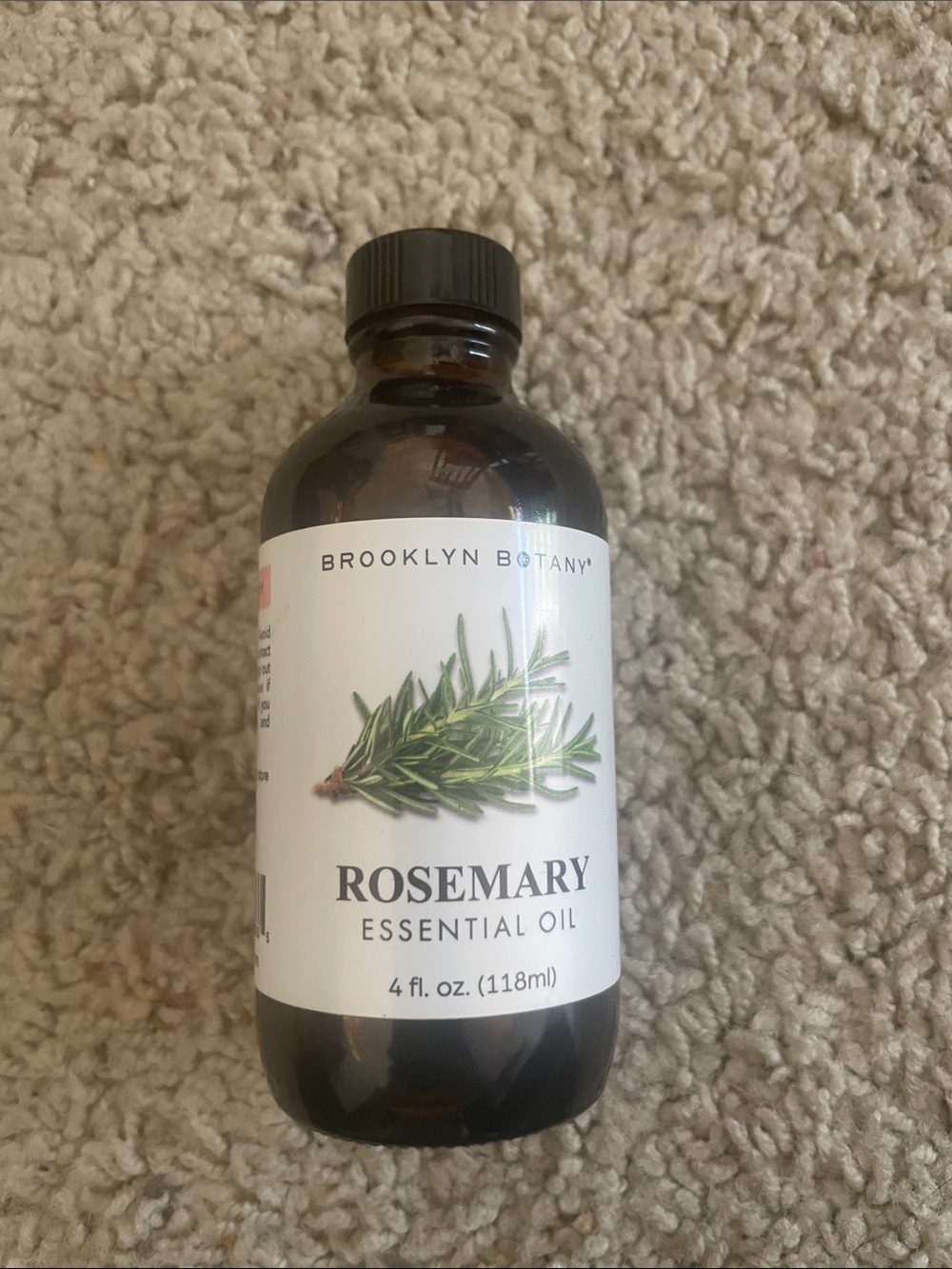Brooklyn Botany Rosemary Essential Oil - Amber Bottle